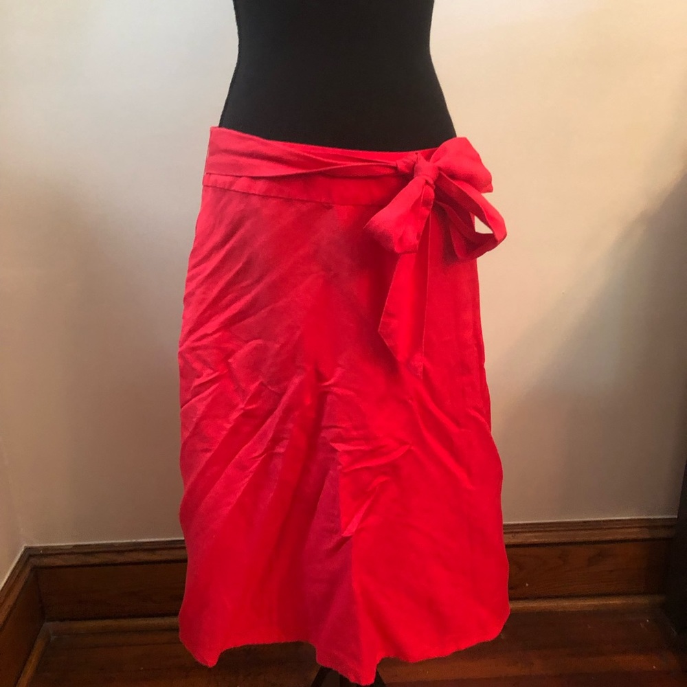 Loft Pink A-line Skirt